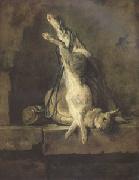 Jean Baptiste Simeon Chardin Dead Rabbit with Hunting Gear (mk05) Sweden oil painting artist